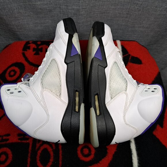 %Size 10.5 Men Nike Air Jordan 5 Retro Dark Concord White Sneakers AJ4 main image 5